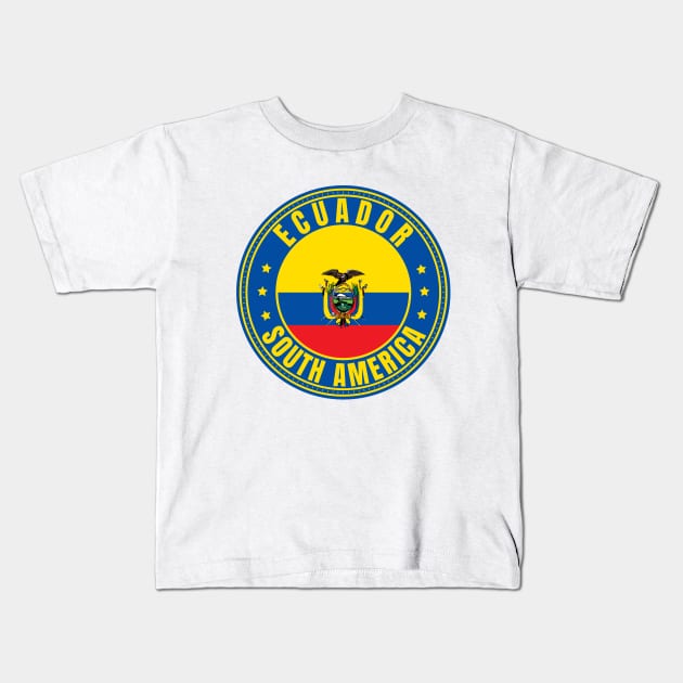 Ecuador Kids T-Shirt by footballomatic